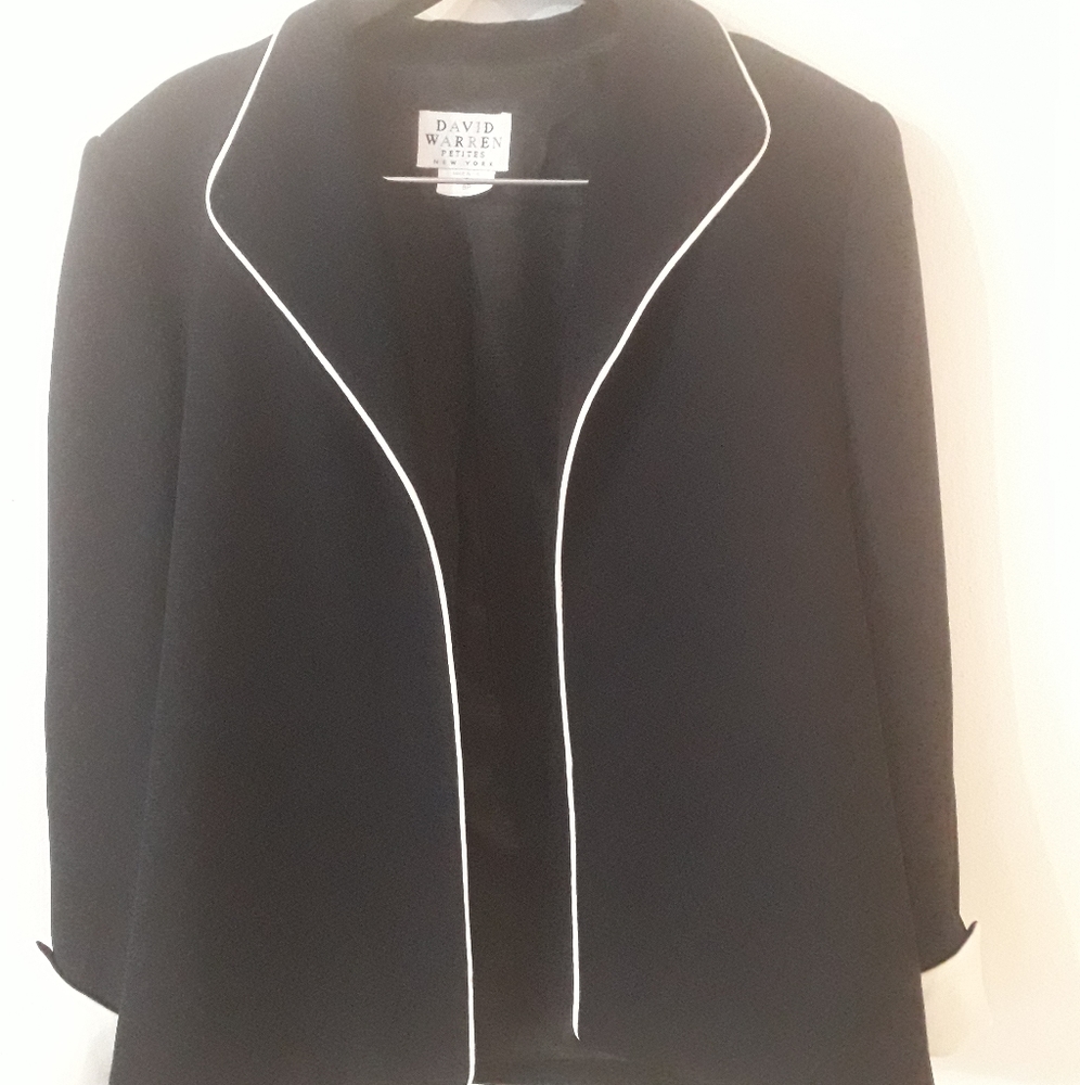 Two piece Navy Blue David Warren pantsuit